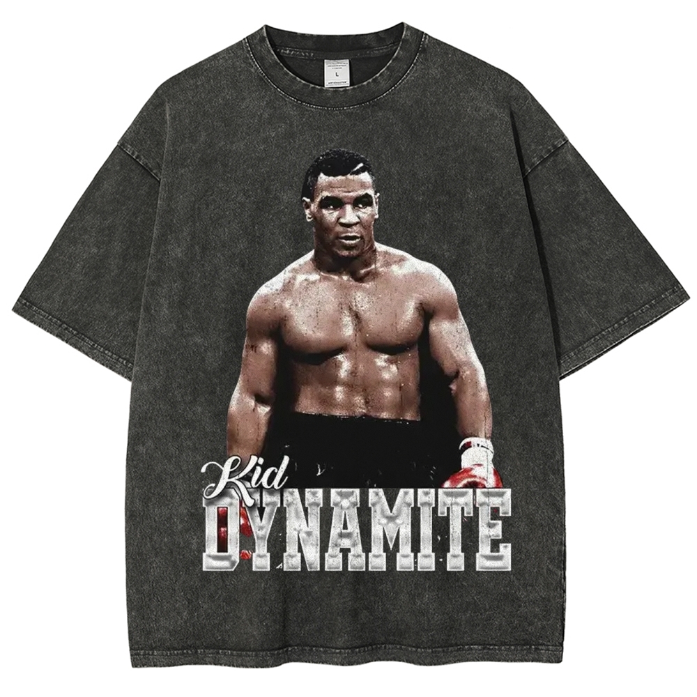 Unisex-Adult Ultra Cotton Washed T-Shirt Graphic MIKE TYSON V2 TEE