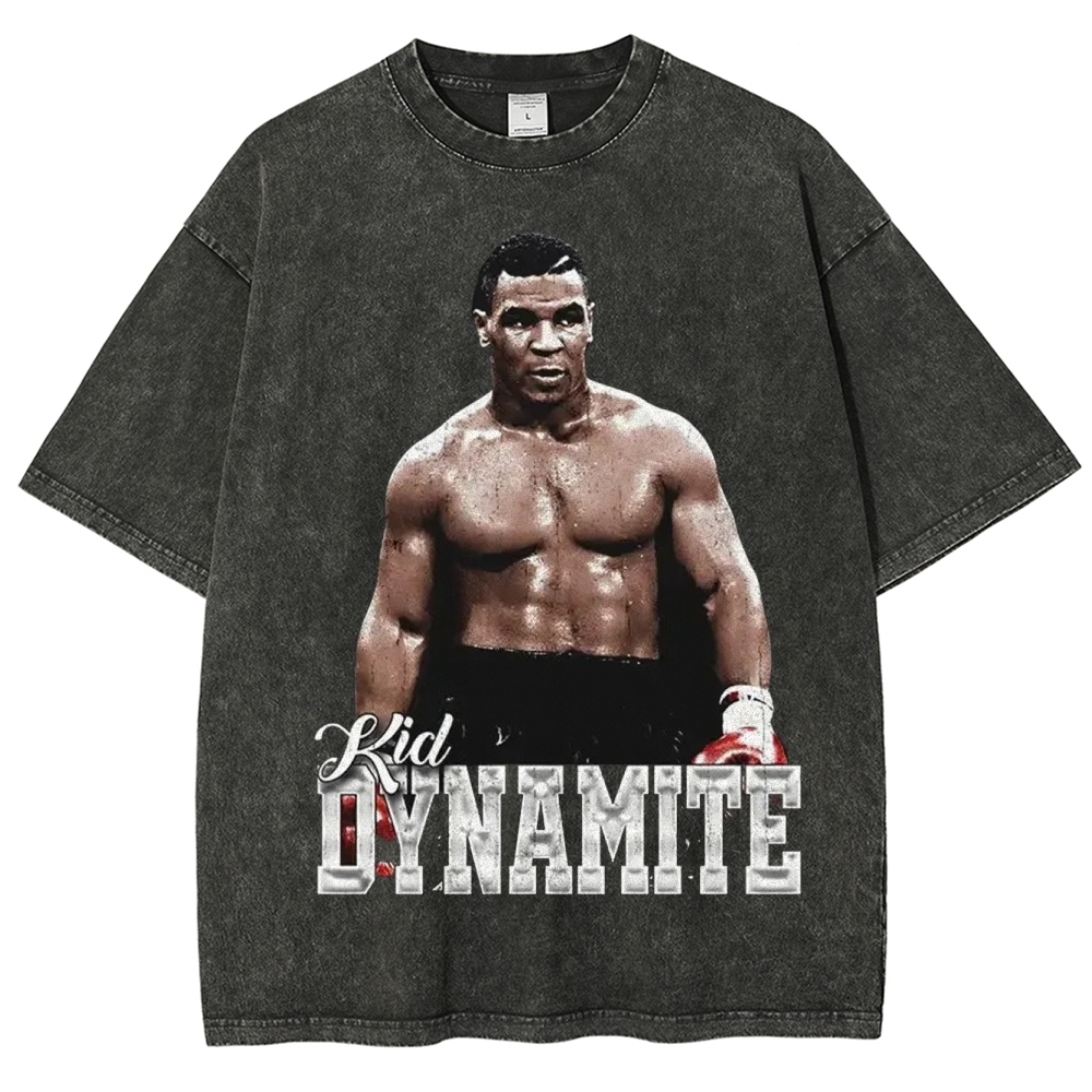 Unisex-Adult Ultra Cotton Washed T-Shirt Graphic MIKE TYSON V2 TEE
