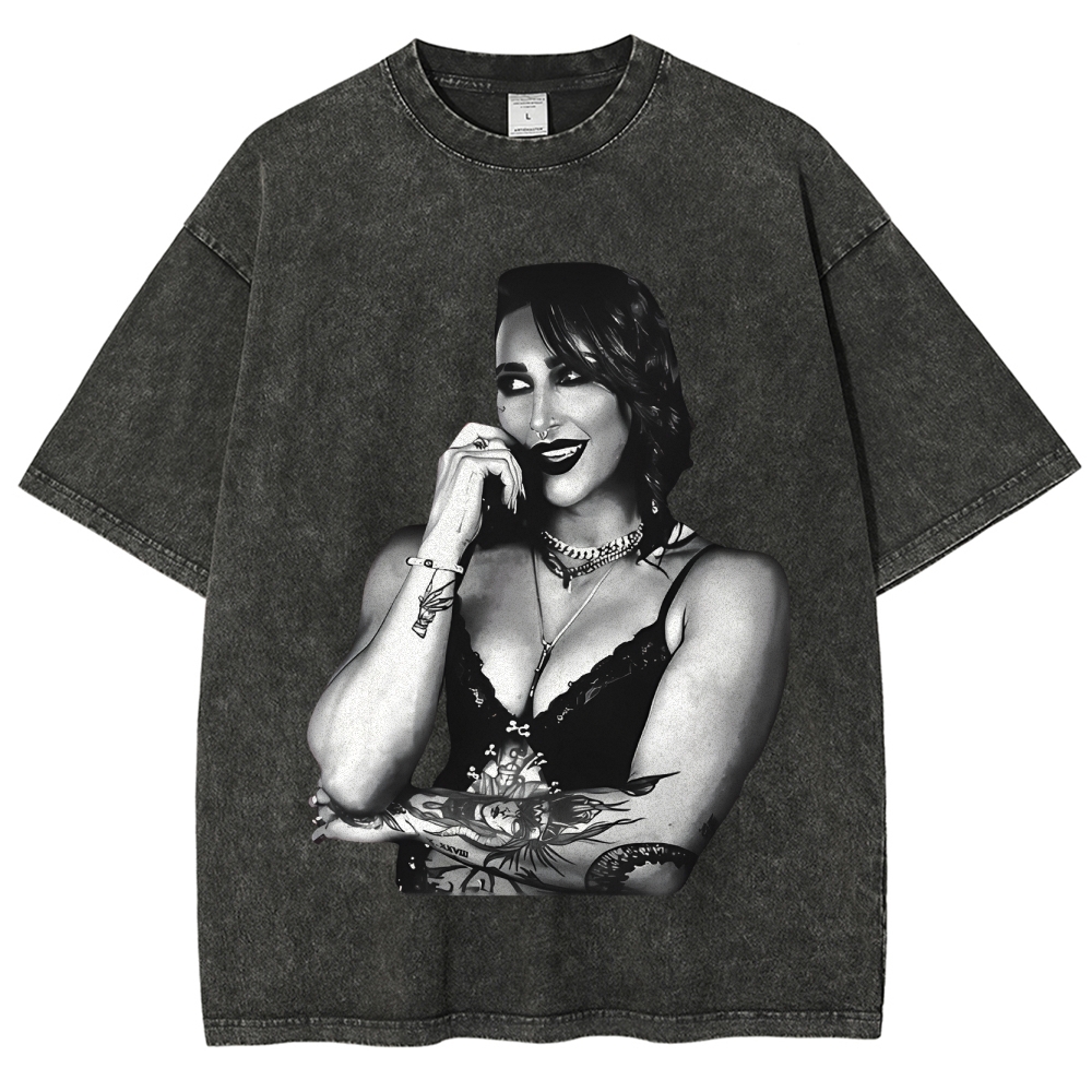 Unisex-Adult Ultra Cotton Washed T-Shirt Graphic 2024 RHEA RIPLEY TEE