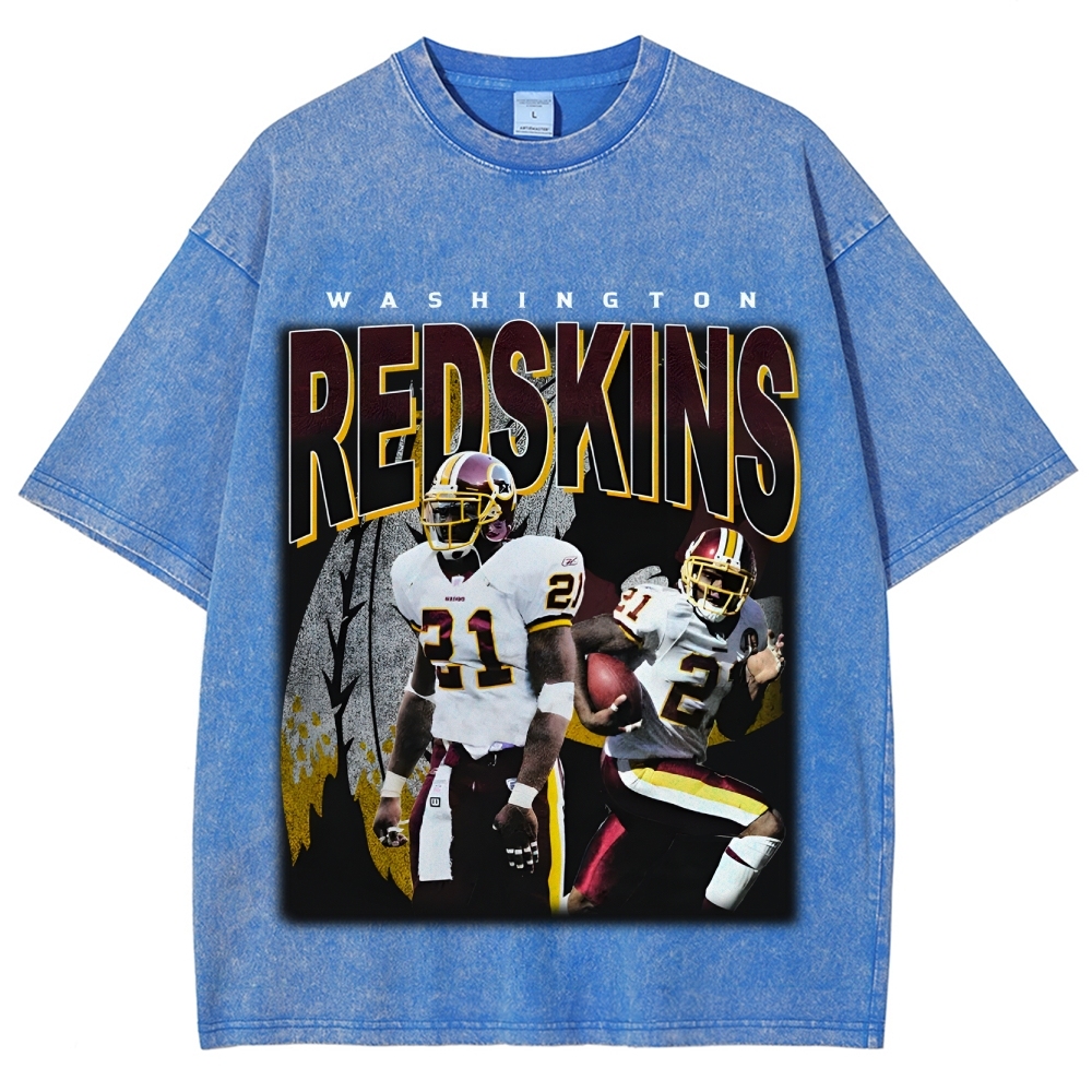 Unisex-Adult Ultra Cotton Washed T-Shirt Graphic REDSKINS TEE