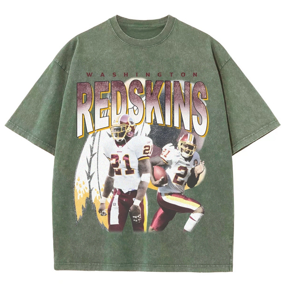 Unisex-Adult Ultra Cotton Washed T-Shirt Graphic REDSKINS TEE