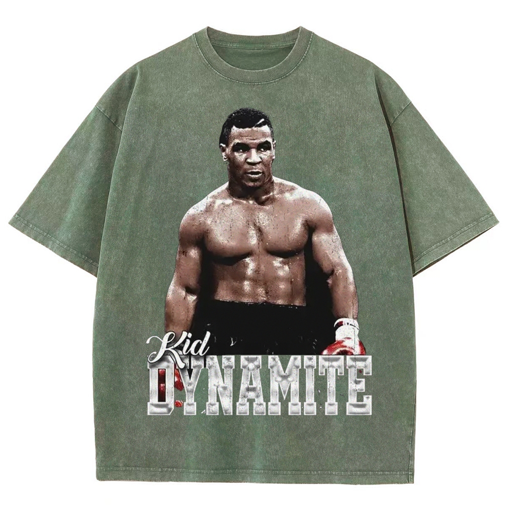 Unisex-Adult Ultra Cotton Washed T-Shirt Graphic MIKE TYSON V2 TEE