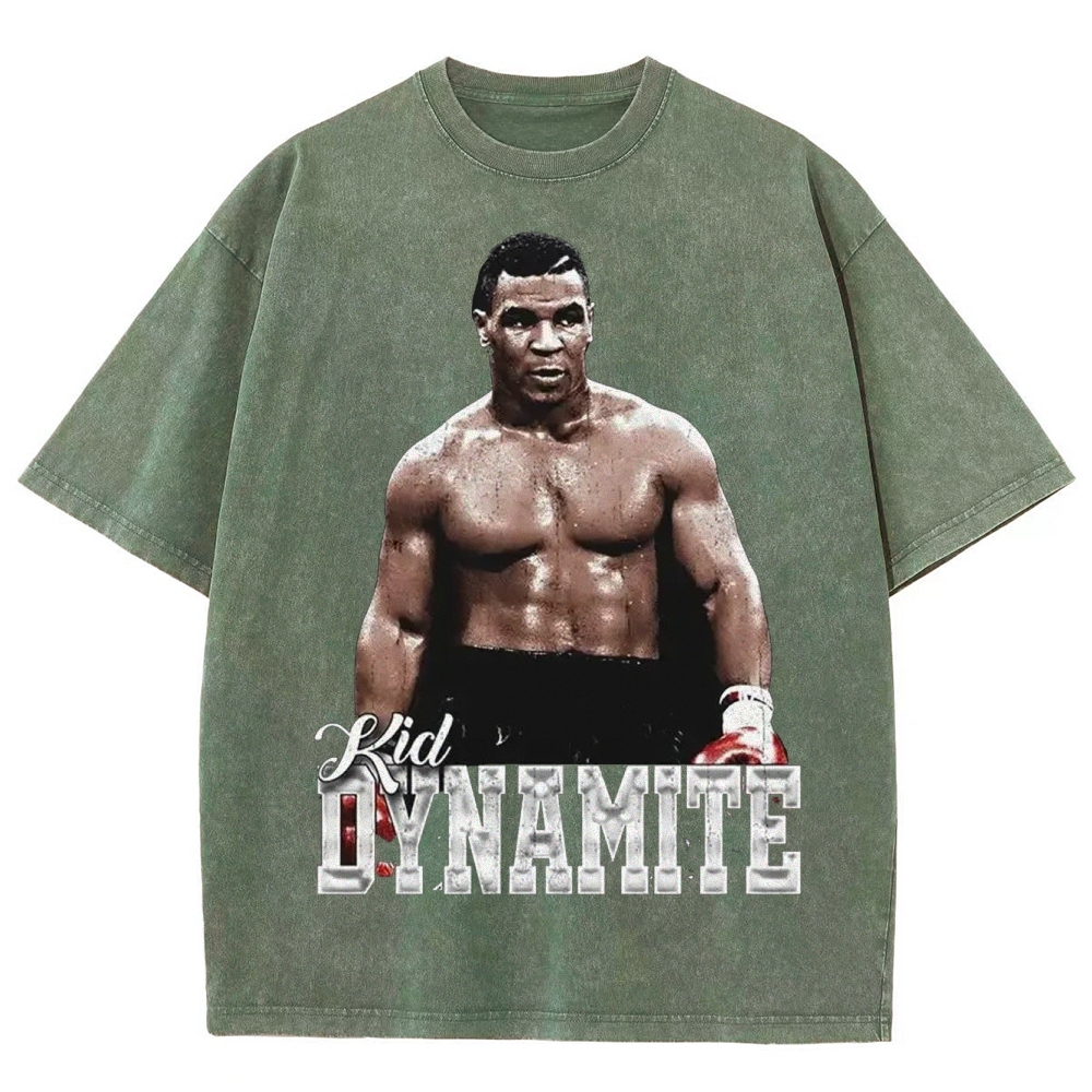 Unisex-Adult Ultra Cotton Washed T-Shirt Graphic MIKE TYSON V2 TEE
