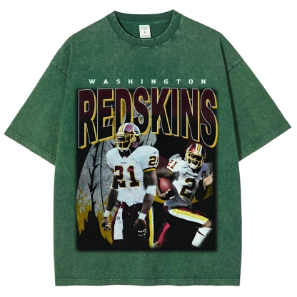 Unisex-Adult Ultra Cotton Washed T-Shirt Graphic REDSKINS TEE