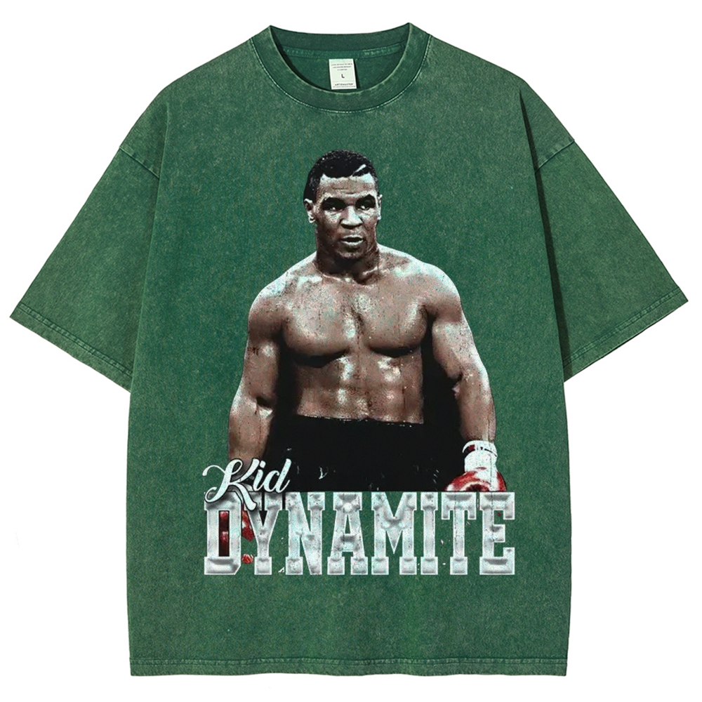 Unisex-Adult Ultra Cotton Washed T-Shirt Graphic MIKE TYSON V2 TEE