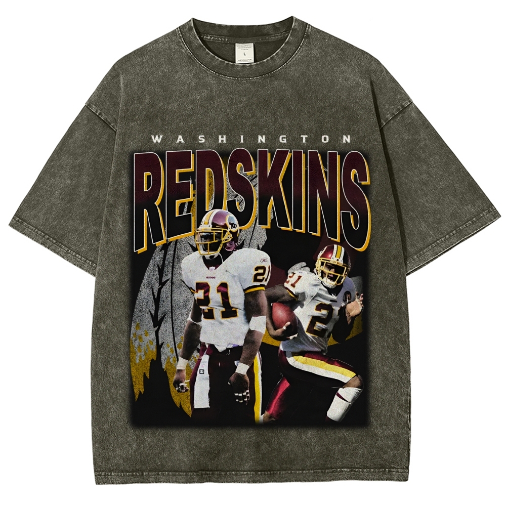 Unisex-Adult Ultra Cotton Washed T-Shirt Graphic REDSKINS TEE