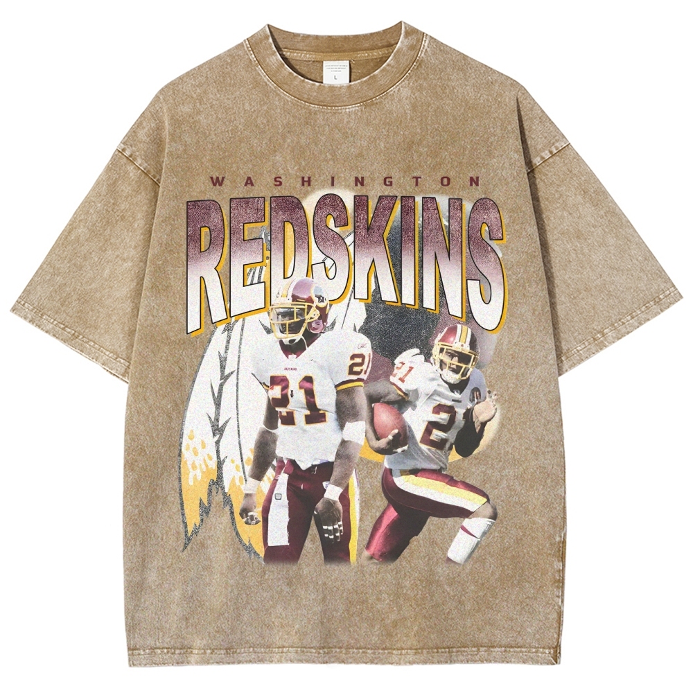 Unisex-Adult Ultra Cotton Washed T-Shirt Graphic REDSKINS TEE