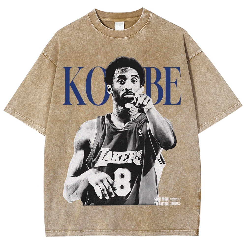 Unisex-Adult Ultra Cotton Washed T-Shirt Graphic KOBE TEE