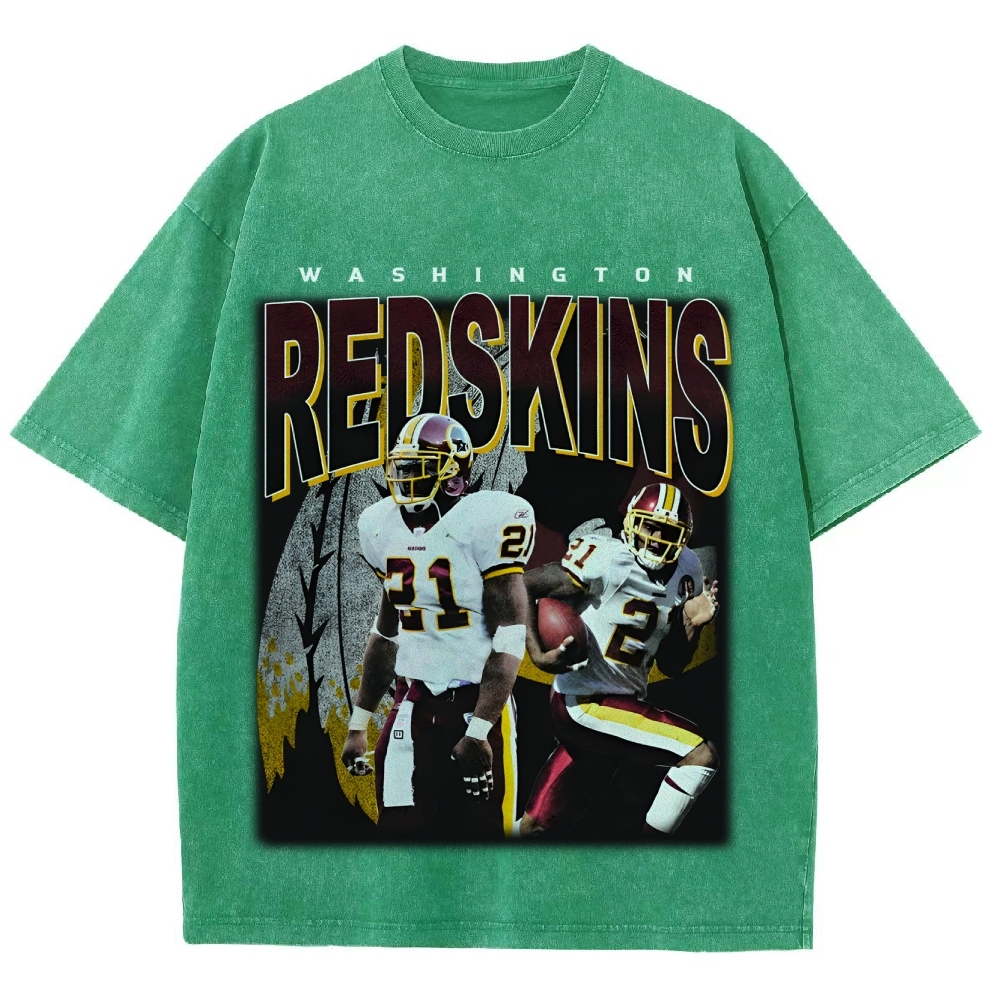 Unisex-Adult Ultra Cotton Washed T-Shirt Graphic REDSKINS TEE