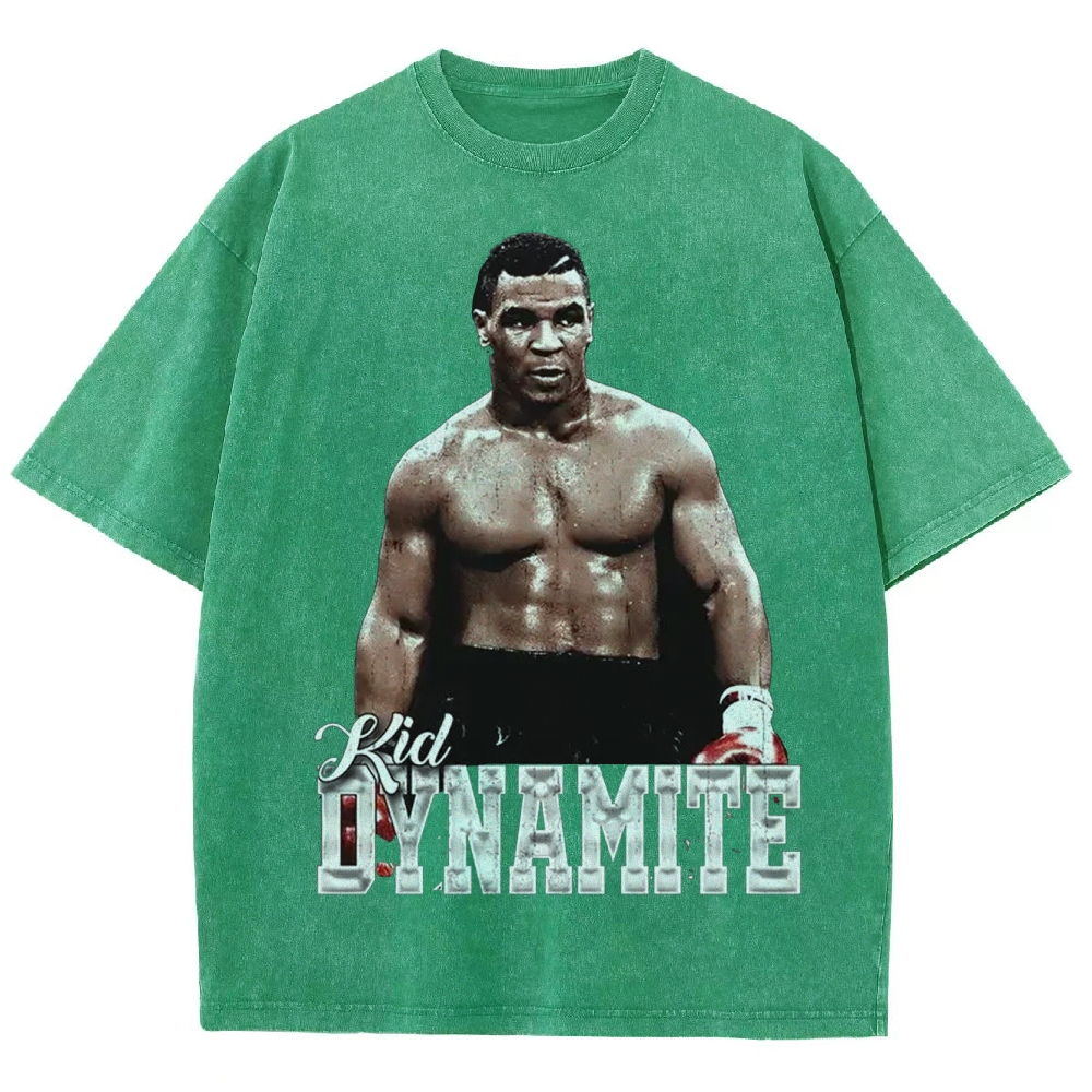 Unisex-Adult Ultra Cotton Washed T-Shirt Graphic MIKE TYSON V2 TEE