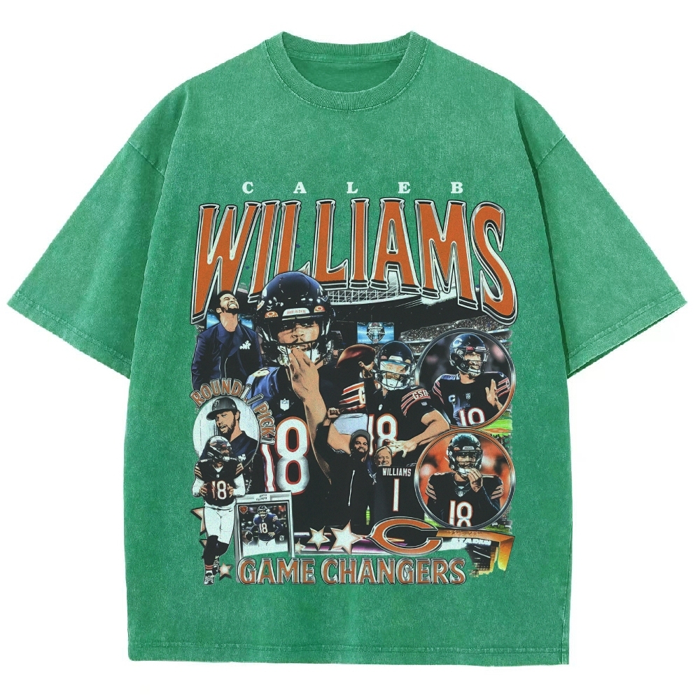 Unisex-Adult Ultra Cotton Washed T-Shirt Graphic CALEB WILLIAMS - BEARS TEE