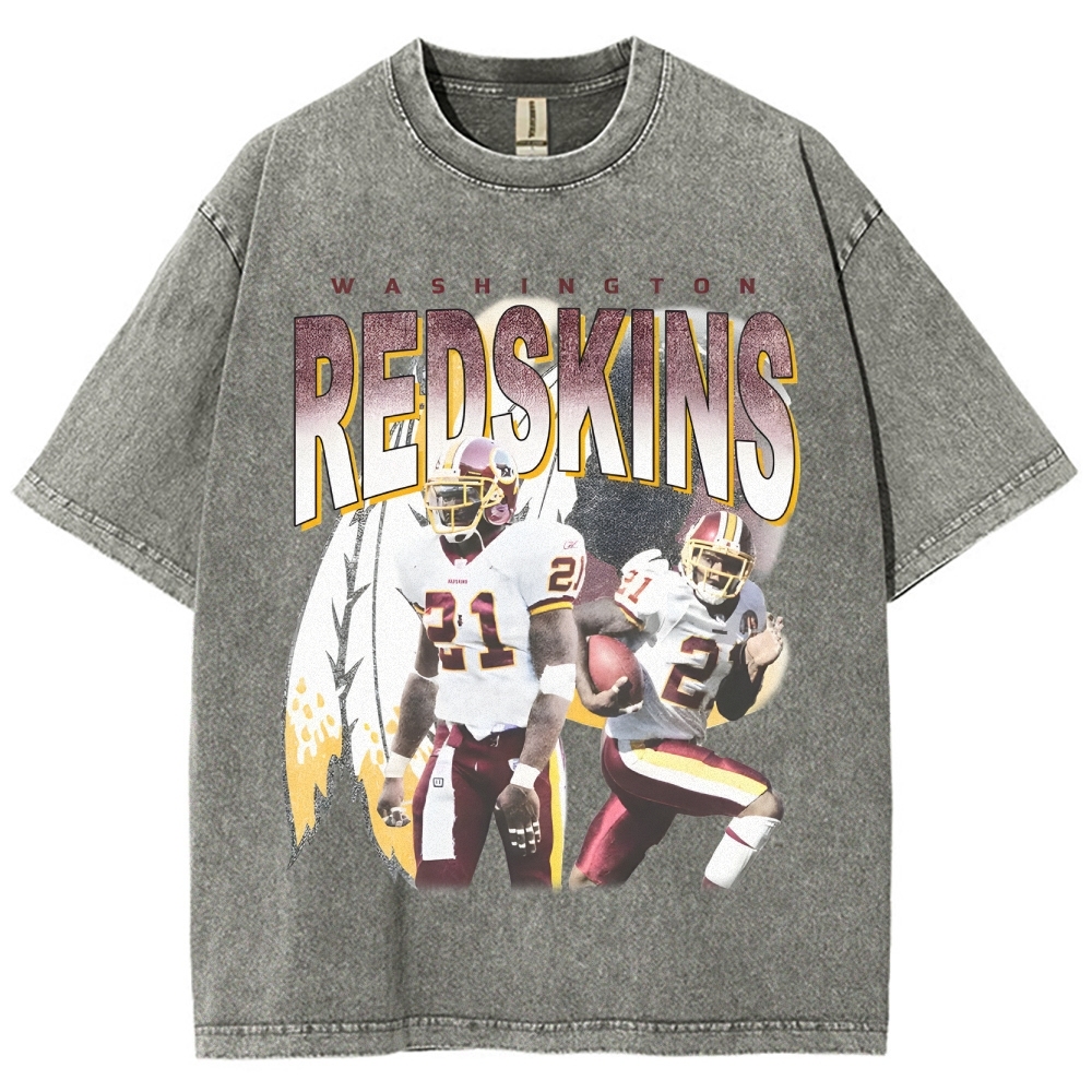 Unisex-Adult Ultra Cotton Washed T-Shirt Graphic REDSKINS TEE