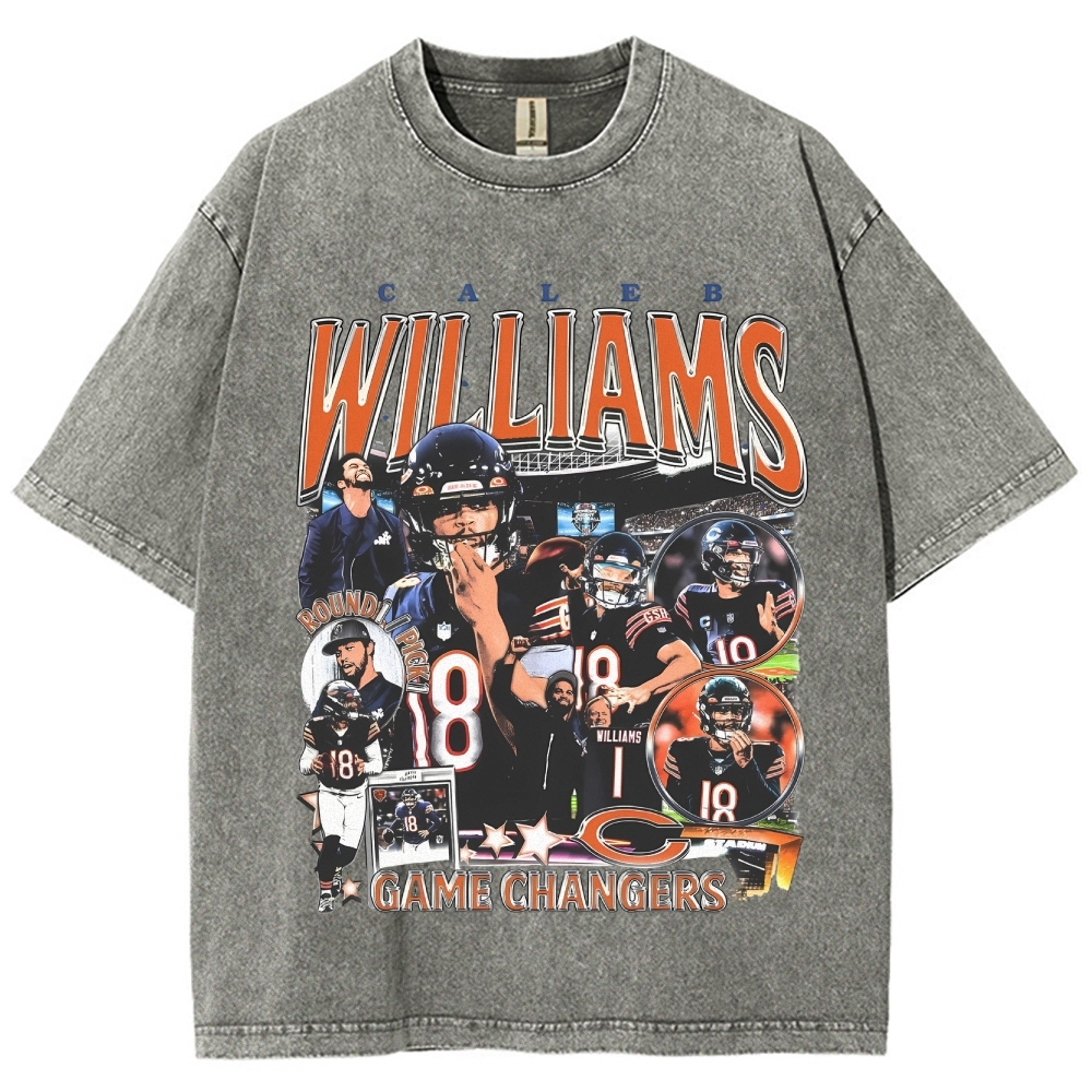Unisex-Adult Ultra Cotton Washed T-Shirt Graphic CALEB WILLIAMS - BEARS TEE