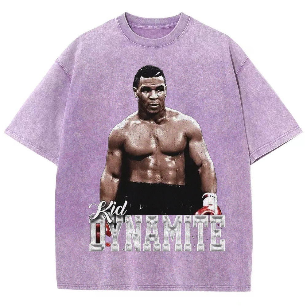 Unisex-Adult Ultra Cotton Washed T-Shirt Graphic MIKE TYSON V2 TEE