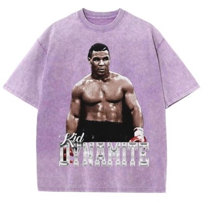 Unisex-Adult Ultra Cotton Washed T-Shirt Graphic MIKE TYSON V2 TEE