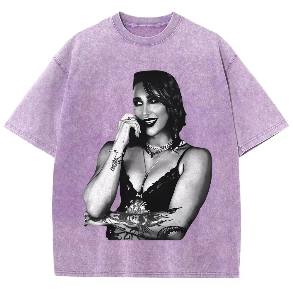 Unisex-Adult Ultra Cotton Washed T-Shirt Graphic 2024 RHEA RIPLEY TEE