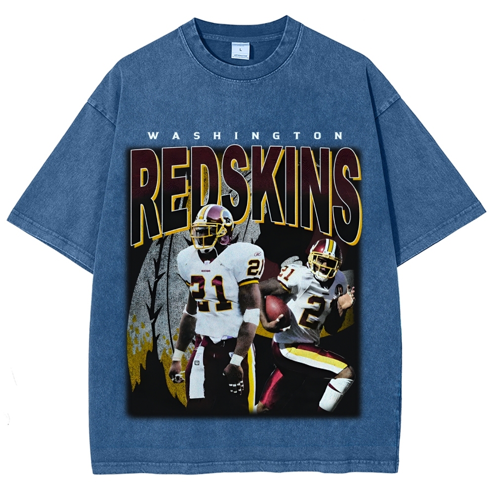 Unisex-Adult Ultra Cotton Washed T-Shirt Graphic REDSKINS TEE