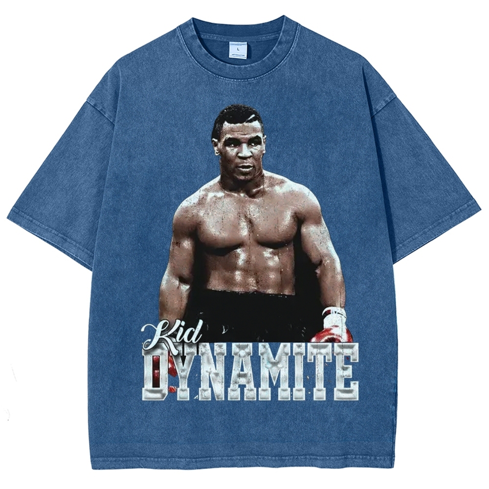 Unisex-Adult Ultra Cotton Washed T-Shirt Graphic MIKE TYSON V2 TEE