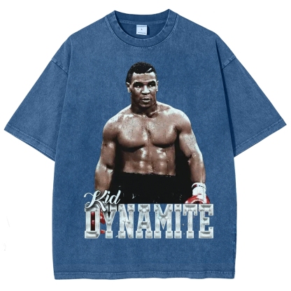 Unisex-Adult Ultra Cotton Washed T-Shirt Graphic MIKE TYSON V2 TEE