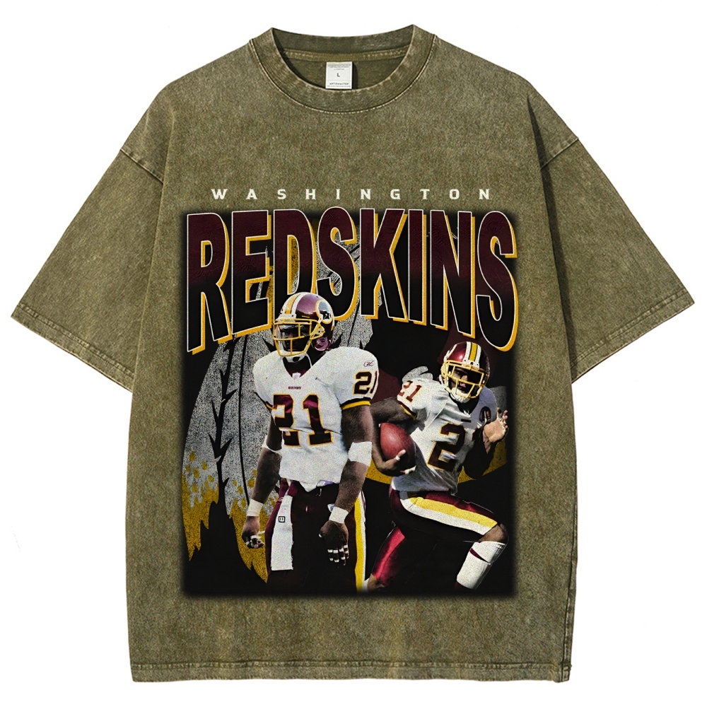 Unisex-Adult Ultra Cotton Washed T-Shirt Graphic REDSKINS TEE