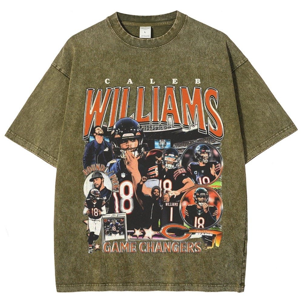 Unisex-Adult Ultra Cotton Washed T-Shirt Graphic CALEB WILLIAMS - BEARS TEE