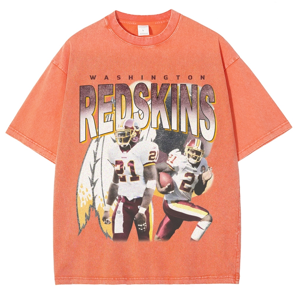 Unisex-Adult Ultra Cotton Washed T-Shirt Graphic REDSKINS TEE