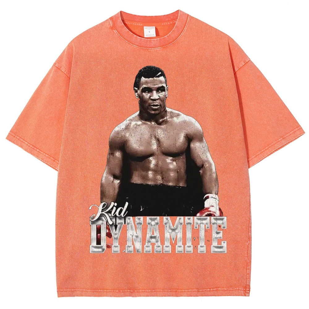 Unisex-Adult Ultra Cotton Washed T-Shirt Graphic MIKE TYSON V2 TEE