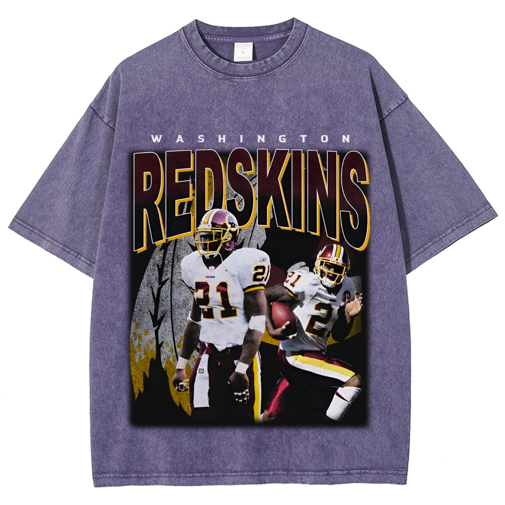 Unisex-Adult Ultra Cotton Washed T-Shirt Graphic REDSKINS TEE
