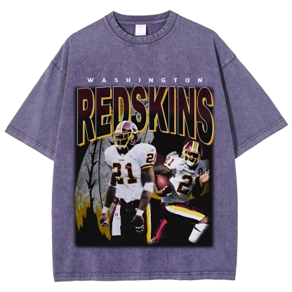 Unisex-Adult Ultra Cotton Washed T-Shirt Graphic REDSKINS TEE