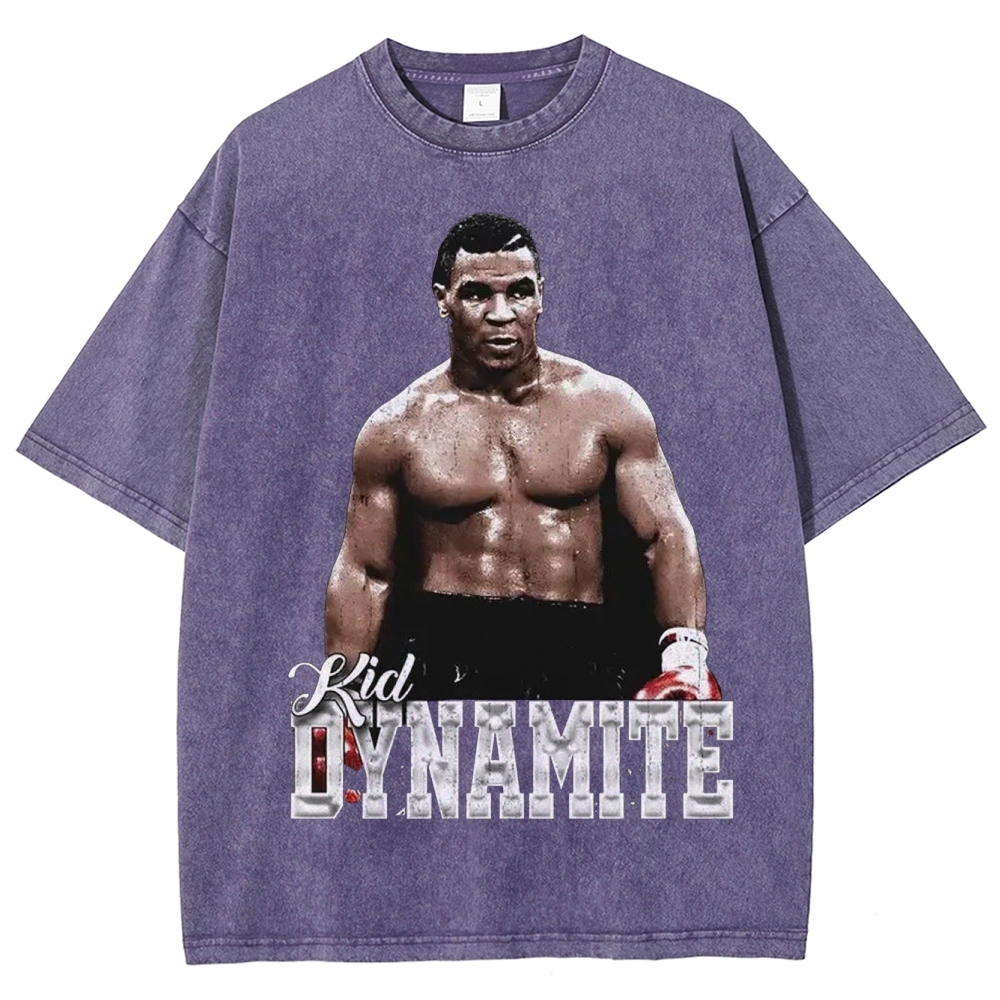 Unisex-Adult Ultra Cotton Washed T-Shirt Graphic MIKE TYSON V2 TEE