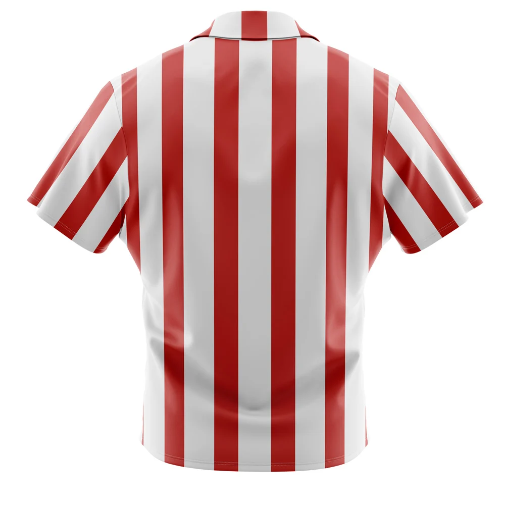 Roronoa Zoro Pre-Timeskip Stripes One Piece Hawaiian Button Up Aloha  Shirt