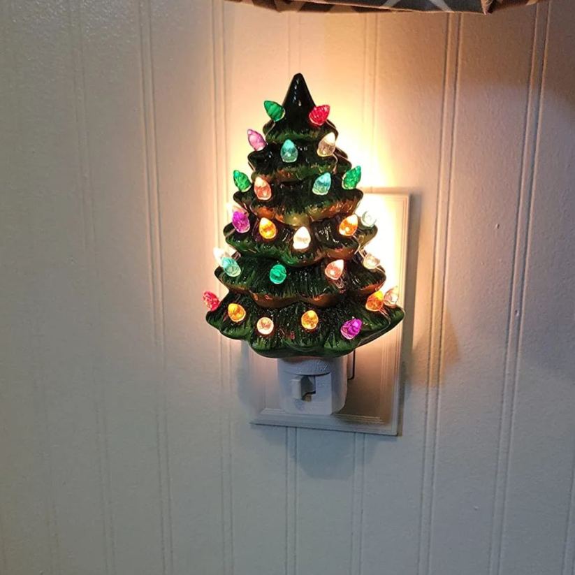 🎄Handmade Ceramic Christmas Tree Night Light