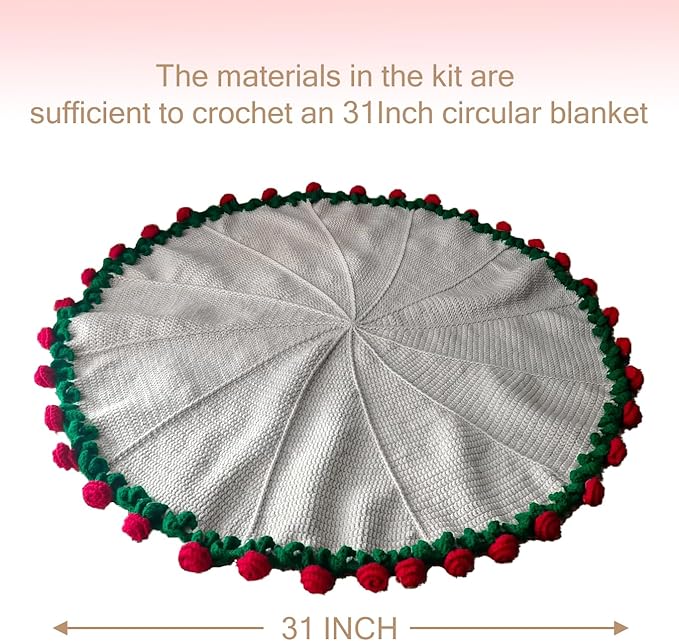 🔥ON SALE🔥Rose Bouquet Blanket Crochet Tool Kit 🎁Mother's Day Gift