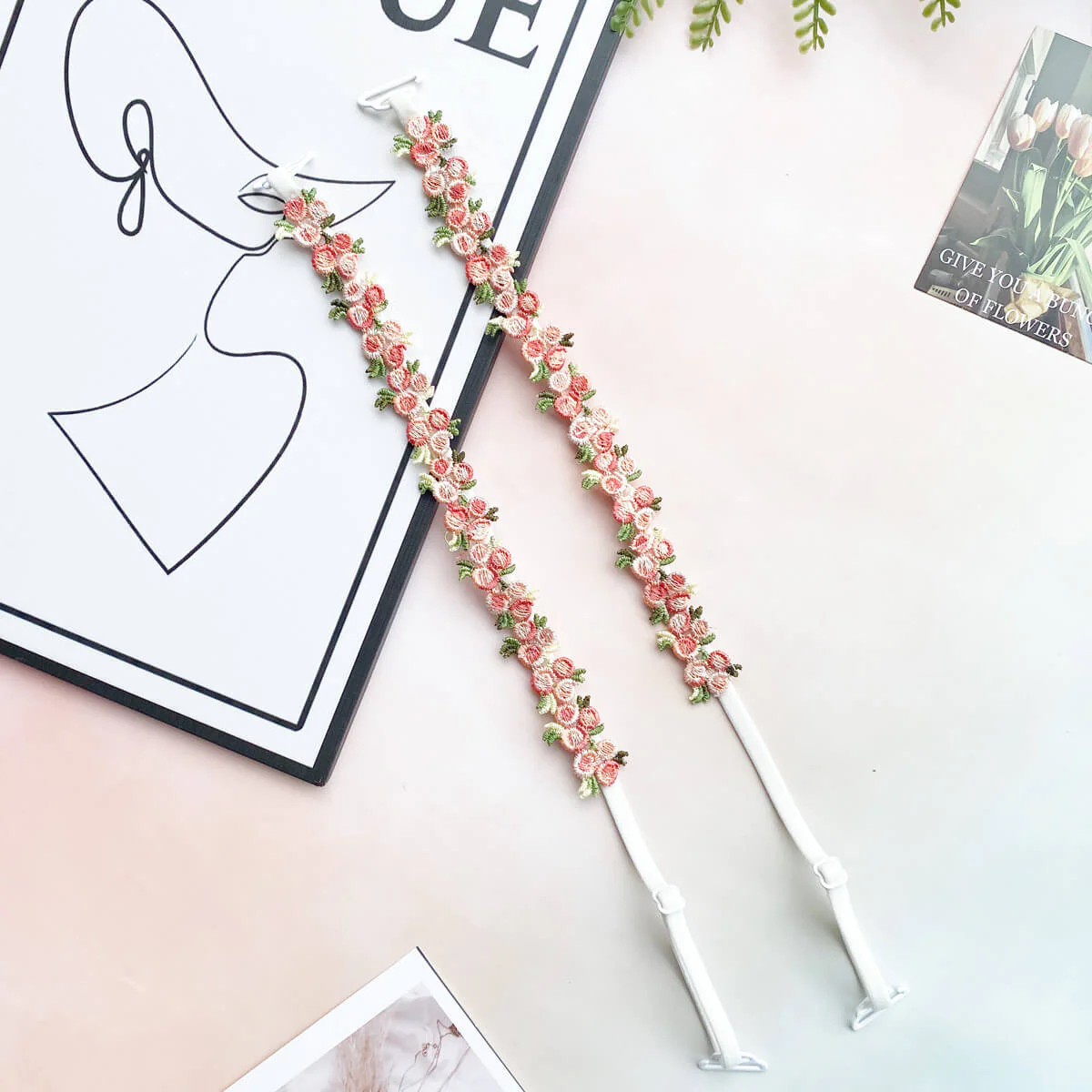 Floral Lace Bra Straps