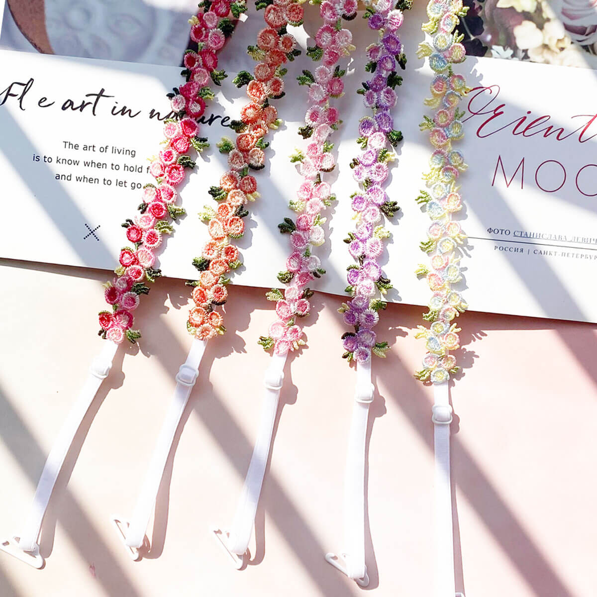 Floral Lace Bra Straps