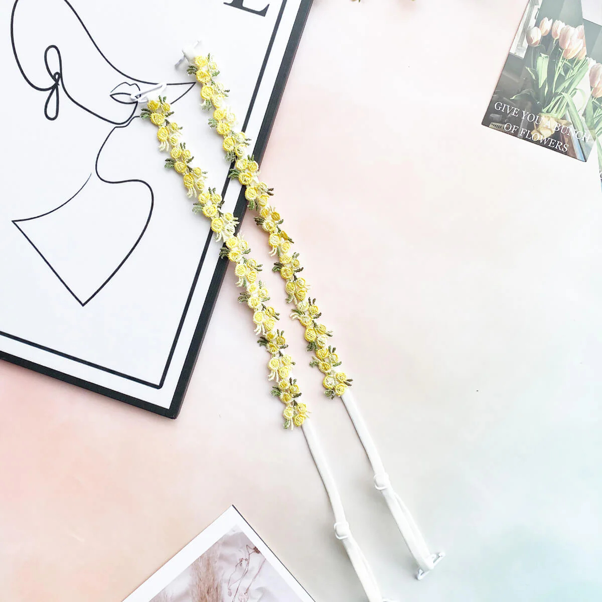 Floral Lace Bra Straps