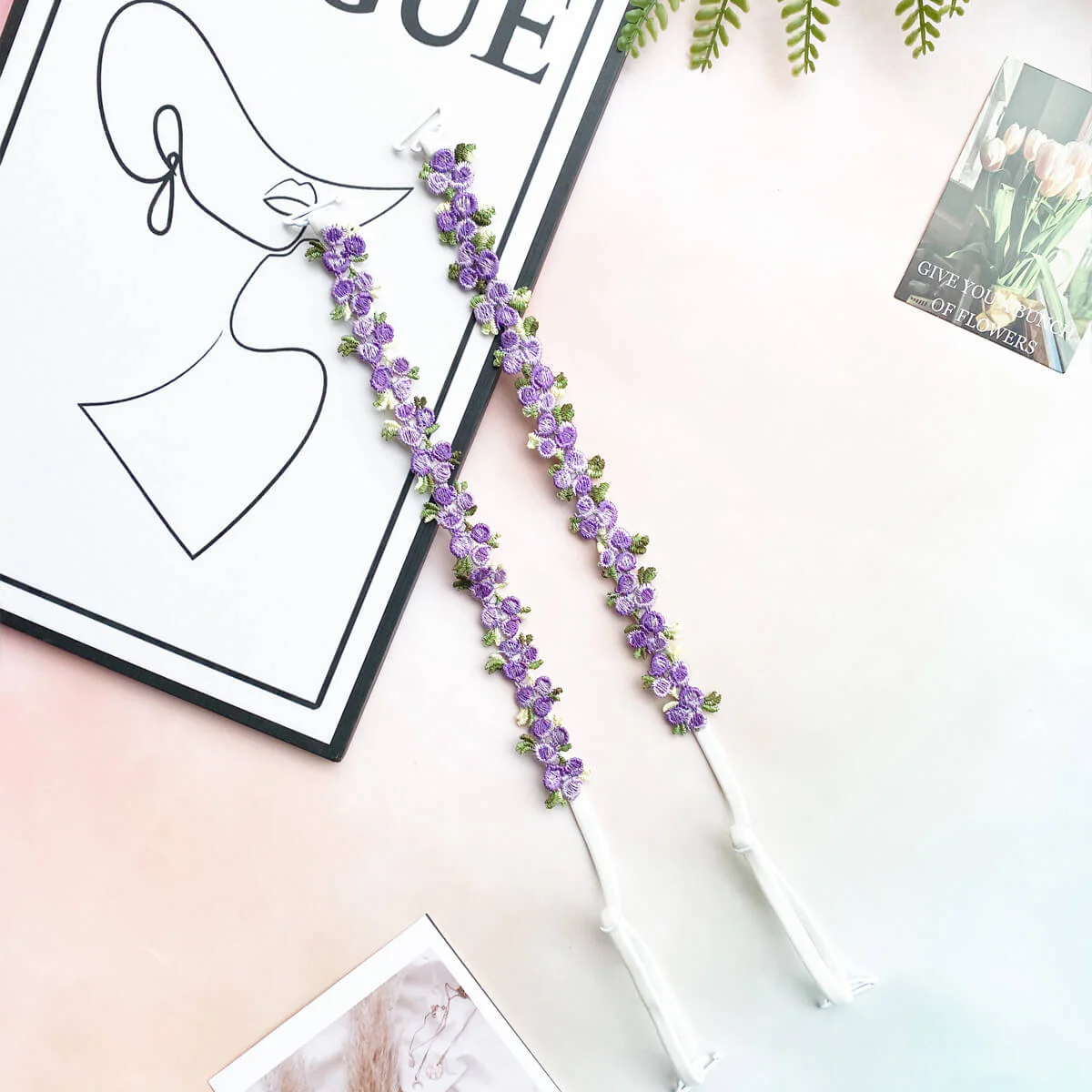 Floral Lace Bra Straps