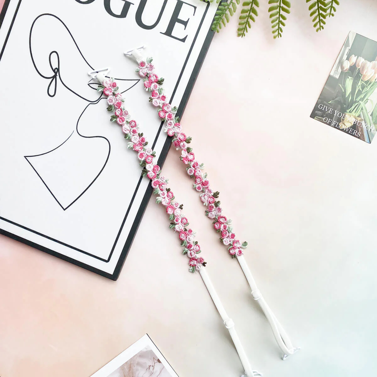 Floral Lace Bra Straps