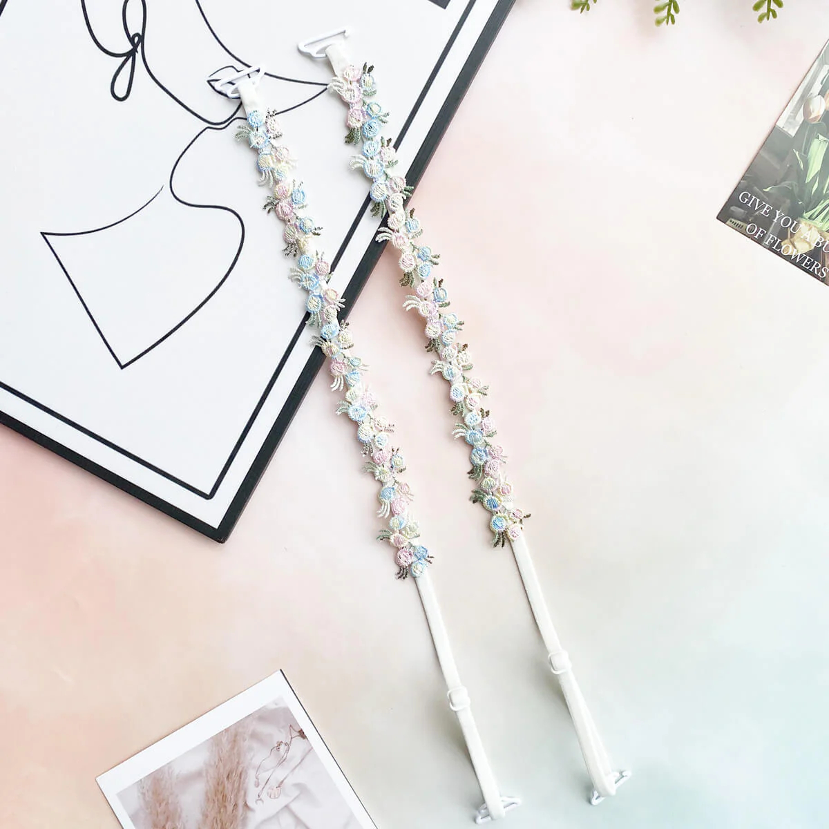 Floral Lace Bra Straps