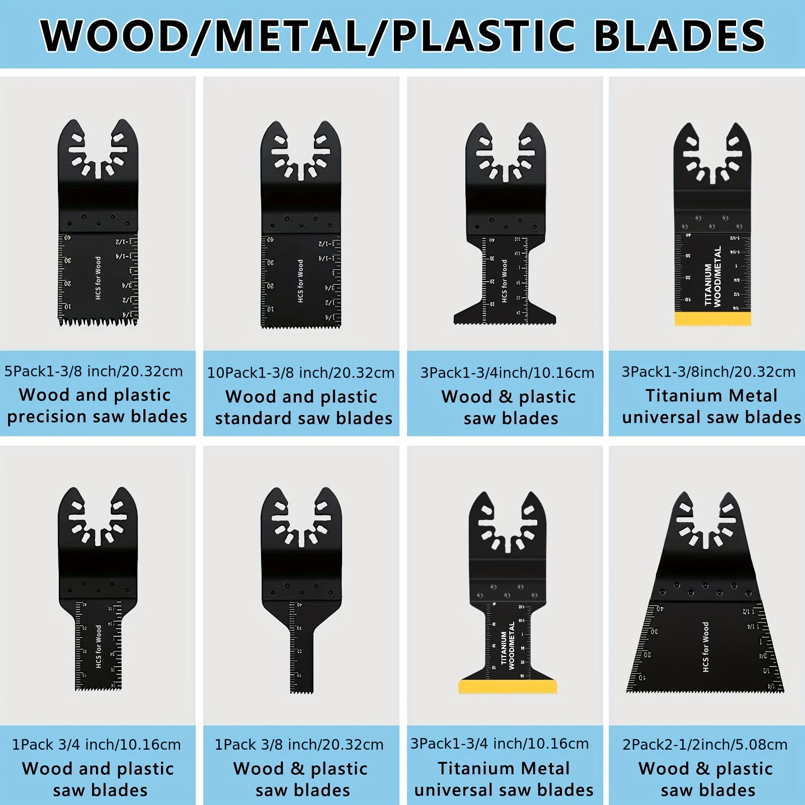 98pcs Oscillating Saw Blades Set