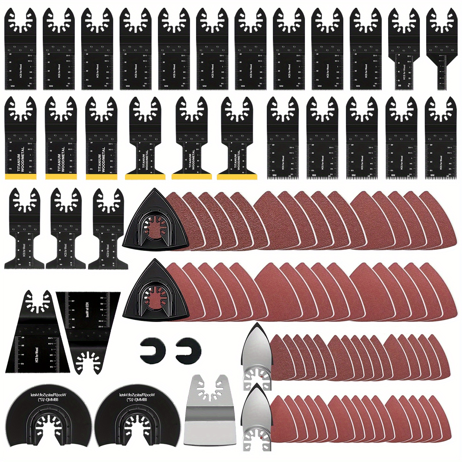 98pcs Oscillating Saw Blades Set