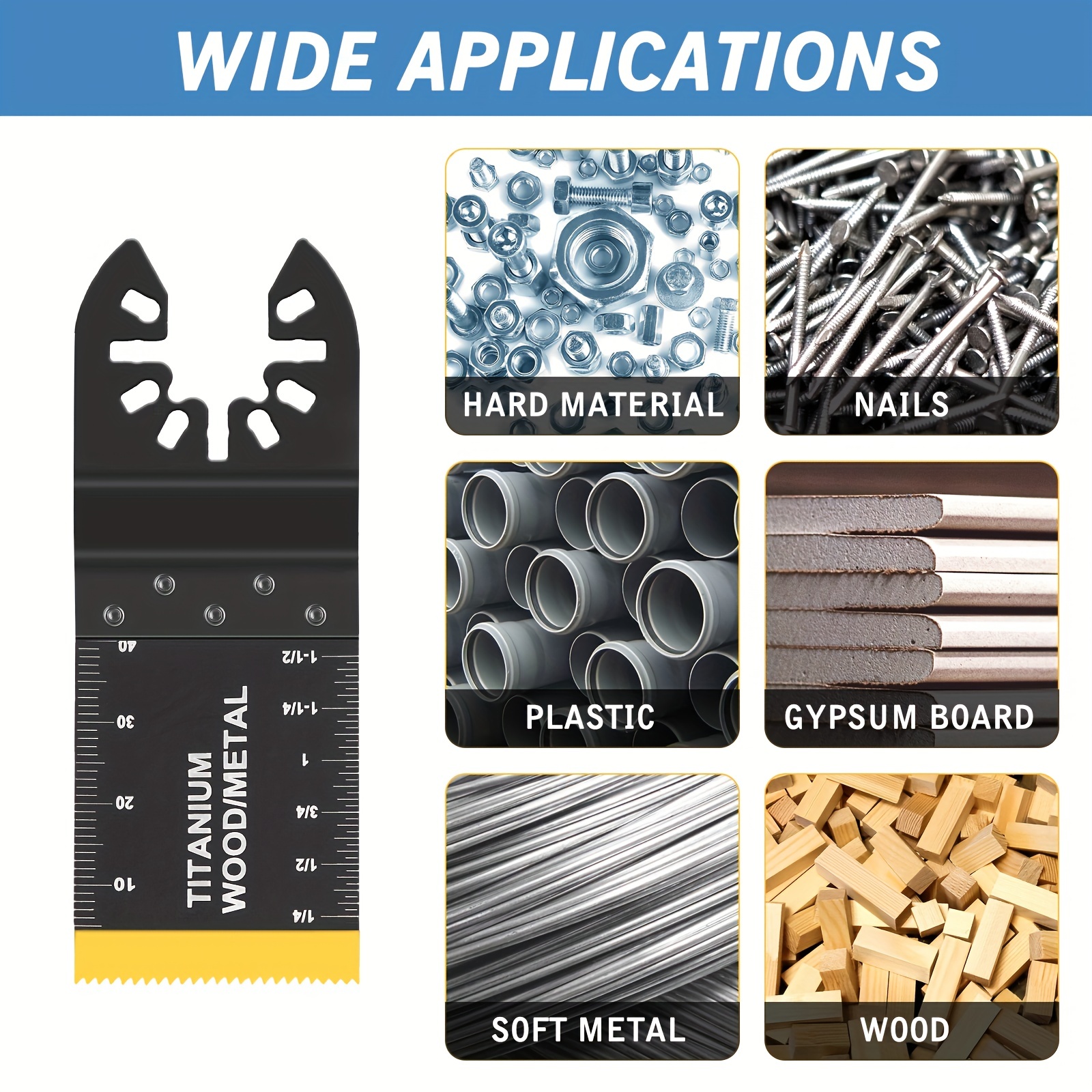 98pcs Oscillating Saw Blades Set