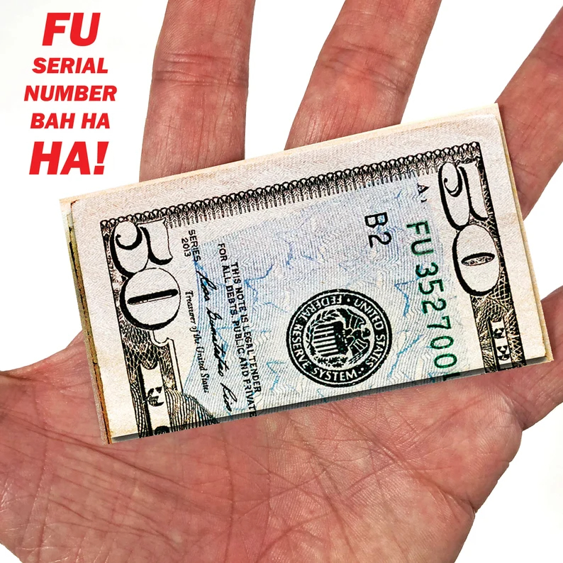 Fake Money Bad Parking Prank Cards 50 Pack
