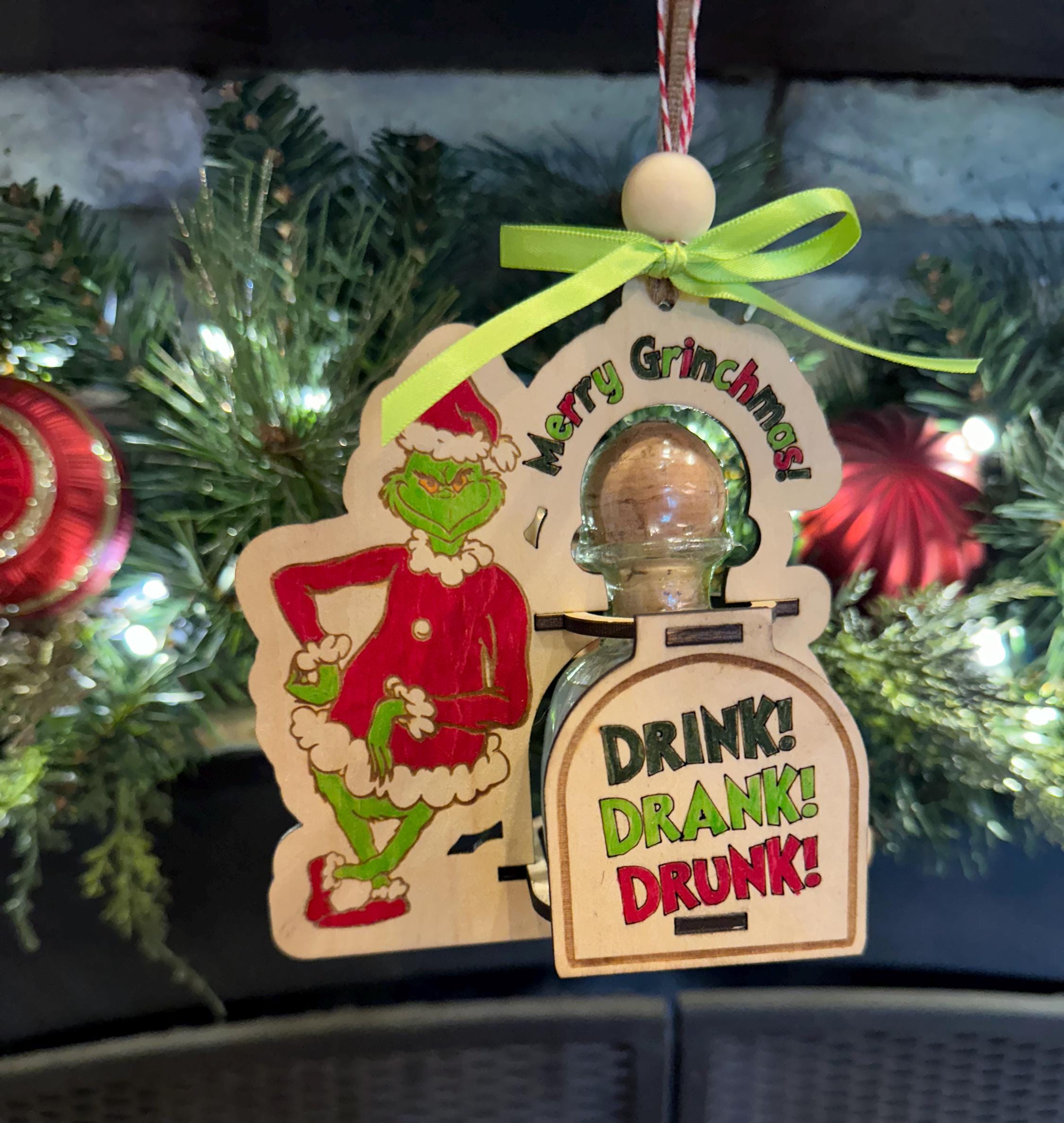 Christmas Mini Bottle Decoration