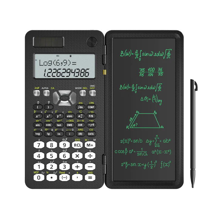 Scientific Calculator with Erasable LCD Writing Tablet