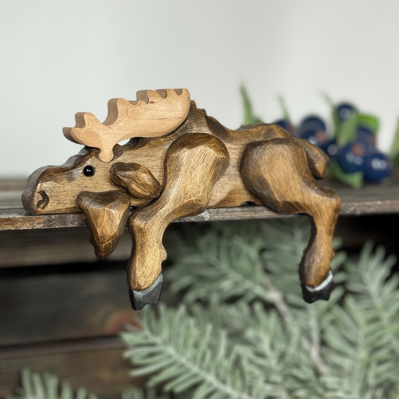 Carved Wooden Rocking Animals Decoration