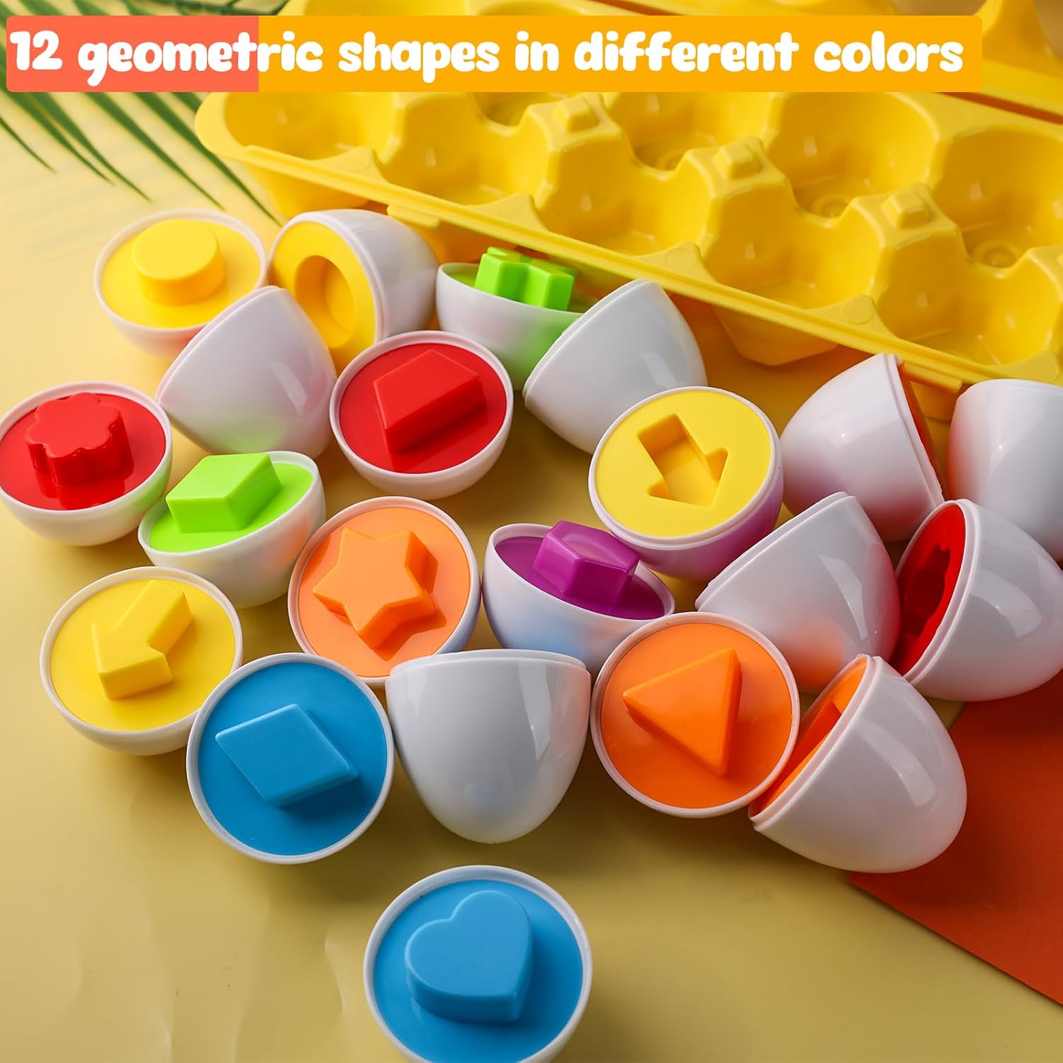12 Piece Matching Egg Set Kids Gift