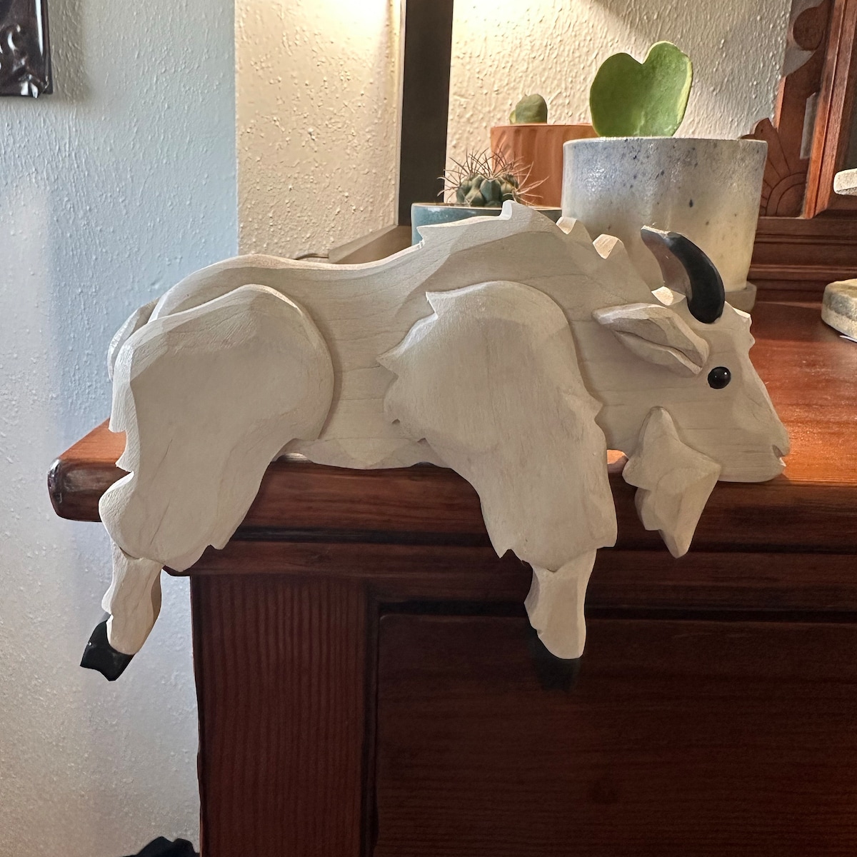 Carved Wooden Rocking Animals Decoration