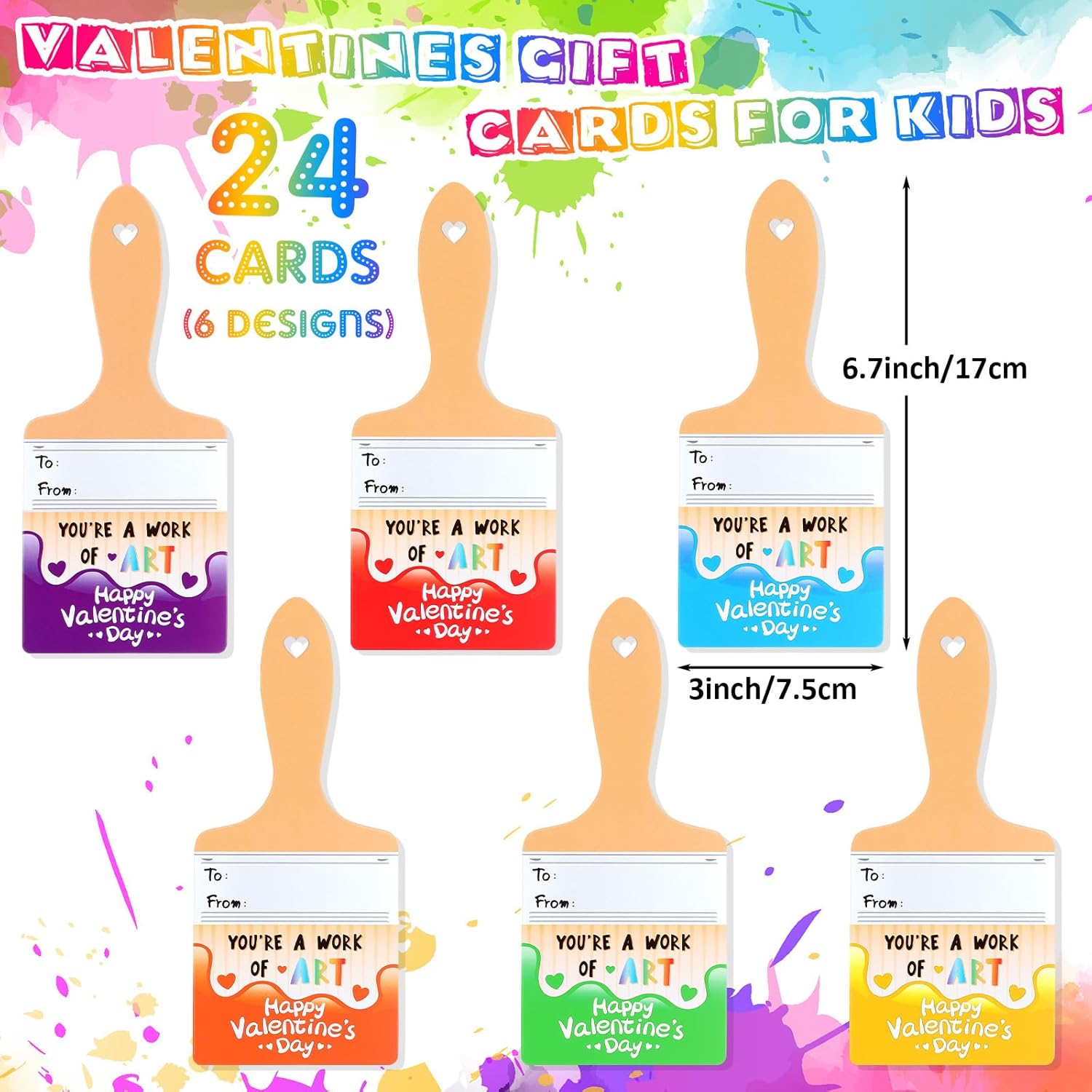 Class Valentines paint set!