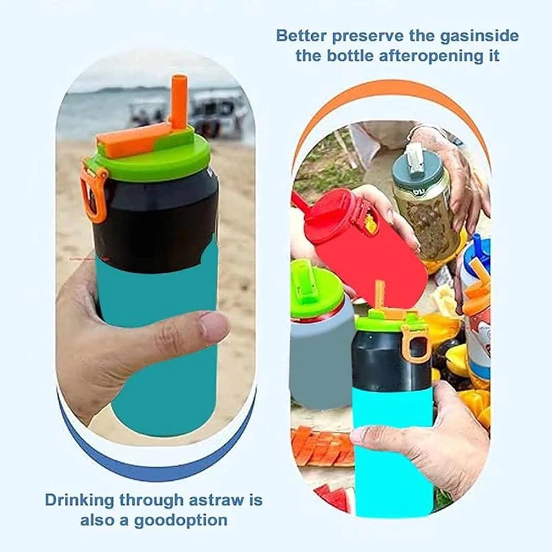 Silicone Straw Soda Can Cap